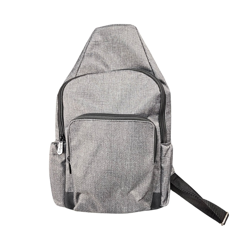 Thirty-One Gifts Sling Backpack Heathered Gray Crossbody Shoulder Bag